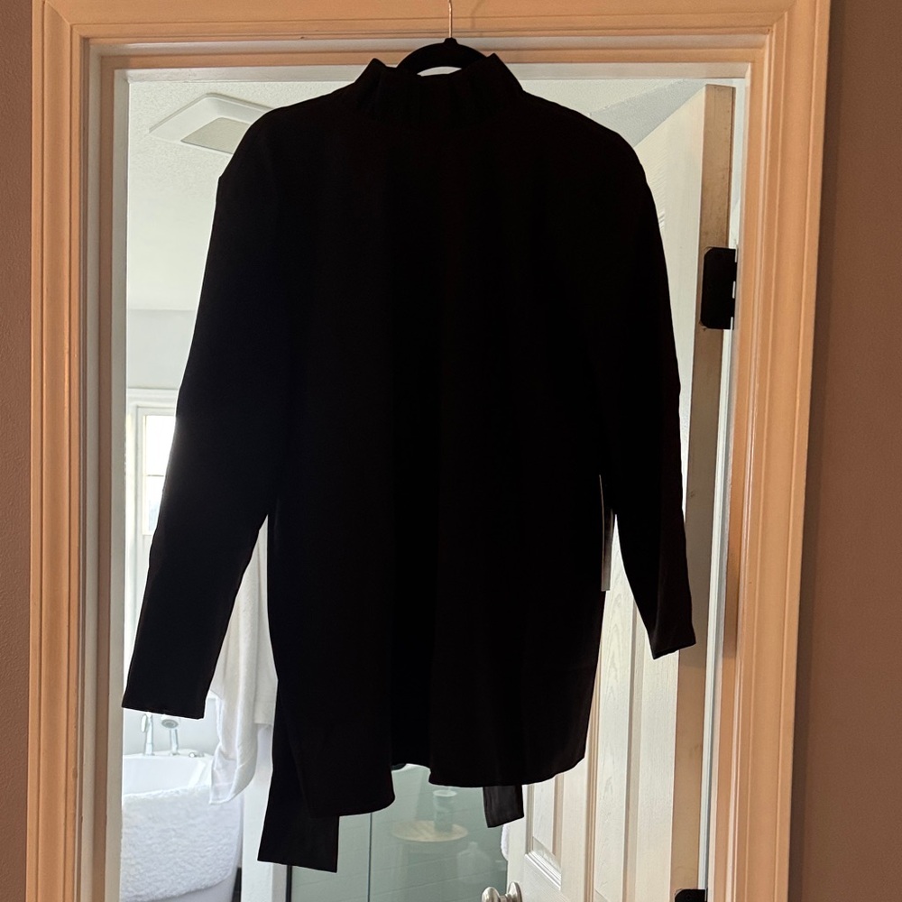 Tuckerneck - new with tag on Black Long Sleeve Mock Neck Top